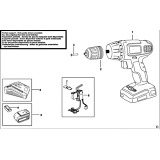 Black & Decker EPC14L Type H1 Cordless Drill Spare Parts