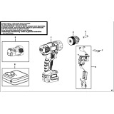 Black & Decker EGBL108 Type H1 Cordless Drill Spare Parts