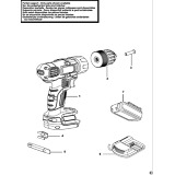 Black & Decker LDX112C Type 1 Drill Spare Parts