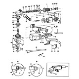 Black & Decker P5931 Type 1 Angle Grinder Spare Parts
