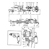 Elu ECD307 Type 1 Drill Spare Parts