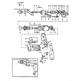 Elu EMD406 Type 1 Drill Spare Parts