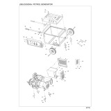 Makita EG5550A Petrol Generator 5.5kw Spare Parts EG5550A