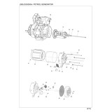 Makita EG5550A Petrol Generator 5.5kw Spare Parts EG5550A