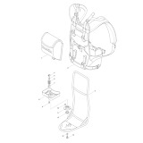 Makita EM4350RH 4-stroke Petrol Backpack Brush Cutter Spare Parts