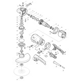 Makita GA9040S Corded 230mm (9'') Angle Grinder 110v & 240v Spare Parts