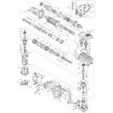 Makita HM1214C Sds Max Demolition Hammer Spare Parts