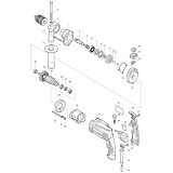 Makita HP1631 13mm Percussion Drill Spare Parts