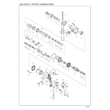 Makita HR2021 Rotary Hammer Drill 110v & 240v Spare Parts