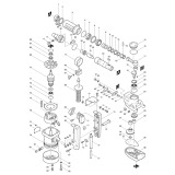 Makita HR3850K Rotary Demolition Hammer Spare Parts