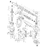 Makita HR5000K Rotary Demolition Hammer Spare Parts