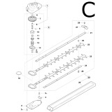 Makita HT450 Hedge Trimmer Spare Parts HT450