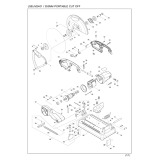 Makita M2401 Coredless 355mm Portable Cut-off Saw Spare Parts