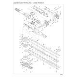 Makita MH246.4D Petrol Pole Hedge Trimmer Spare Parts MH246.4D