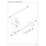 Makita MH2556 Petrol Pole Hedge Trimmer Spare Parts MH2556