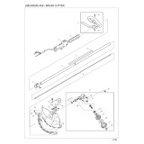 Makita MS245.4CE Brush Cutter Spare Parts MS245.4CE