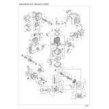 Makita MS245.4CE Brush Cutter Spare Parts MS245.4CE