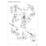 Makita MS245.4U Brush Cutter Spare Parts MS245.4U