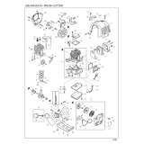 Makita MS335.4U Brush Cutter Spare Parts MS335.4U