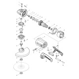 Makita MT903 Corded Angle Grinder 110v & 240v Spare Parts MT903