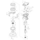 Makita MT924 Corded Random Orbit Sander 240v Spare Parts