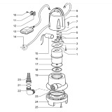 Makita PF4000 Pf4000 240v 400w 160l/m Submersible Drainage Pump Spare Parts PF4000