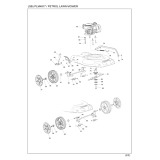 Makita PLM4817 48cm Mulching Lawn Mower Spare Parts PLM4817