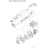 Makita PM7651H 4-stroke Petrol Backpack Mist Blower 75.6cc Spare Parts PM7651H