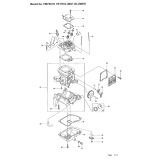 Makita PM7651H 4-stroke Petrol Backpack Mist Blower 75.6cc Spare Parts PM7651H