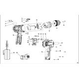 Stanley STDC001LB Type 2 Cordless Drill Spare Parts