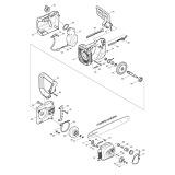 Makita UC3530A 110v 240v Corded Chainsaw Spare Parts UC3530A