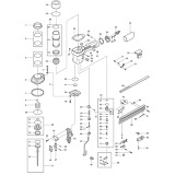 Makita AF632 1/2 Inch Finish Nailer Spare Parts
