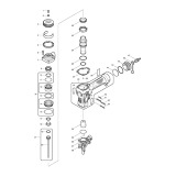 Makita AN510H Compressed Air Coil Nailer 27 - 50 Mm Spare Parts AN510H