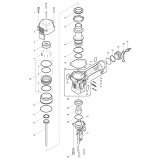 Makita AN911H Construction Coil Air Nailer 90mm Spare Parts
