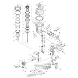 Makita AN943 Air Framing Nailer 50-90mm Spare Parts