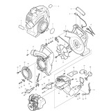 Makita BHX2501 4-stroke Petrol Blower 24.5cc 4 Stroke Spare Parts BHX2501