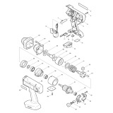 Makita BTW200 Cordless Impact Wrench 24v Spare Parts