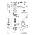 Elu MKF67 Type 2 Laminate Trimmer Spare Parts