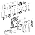 Festool 490454 C 12 Cordless Drill Spare Parts