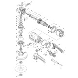 Makita GA7040S Corded 180mm (7'') Angle Grinder 110v & 240v Spare Parts