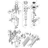 Makita GN900 Cordless Gas Framing Nailer Spare Parts