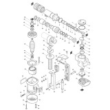 Makita HM0810T 17mm Demolition Hammer Spare Parts