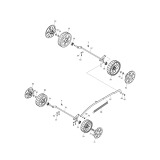 Makita LM430D 18v Cordless Lawnmower Spare Parts LM430D