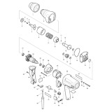 Makita TW0350 1/2in Impact Wrench Spare Parts