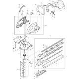 Makita UH5550 Corded Hedge Trimmer Spare Parts