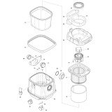 Makita VC1310L 110 & 240 Volt L-class Wet & Dry Vacuum Cleaner Spare Parts VC1310L