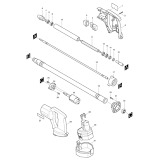 Makita VR250D Cordless 18v Vibrating Poker Spare Parts