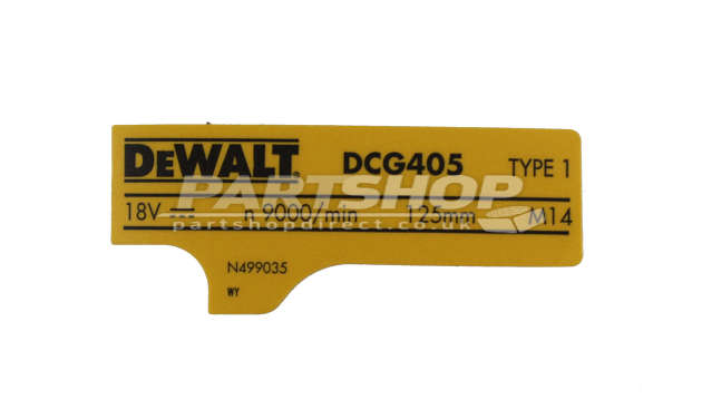 DeWalt DCG405 Type 1 Small Angle Grinder Spare Parts