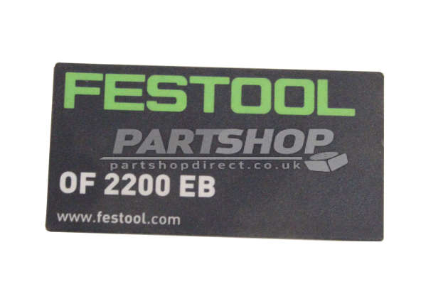 Festool 496071 Of 2200 Eb Gb Corded Router 110v Spare Parts