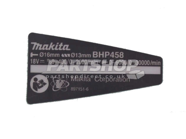 Makita BHP458 Cordless Lxt Combi-drill 18v Spare Parts